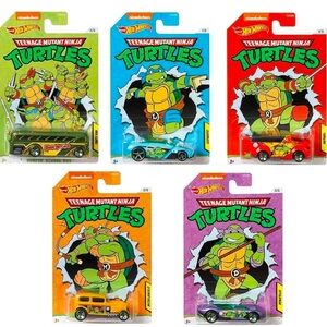 Ninja turtles hot wheels 5 set